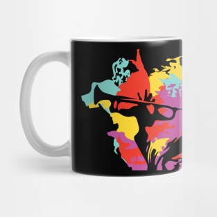 Fancy Colorful Trumpet Player Mug